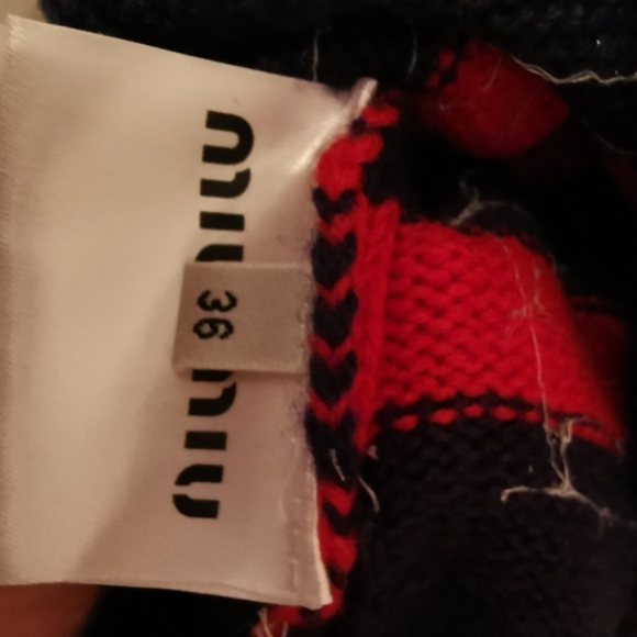 New MIU MIU WOOL SWEATER WITH SEQUIN SIZE 36 - Picture 10 of 12
